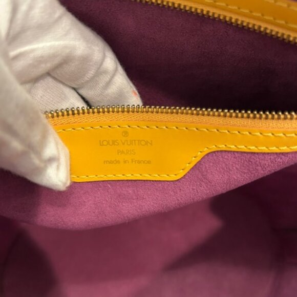 Louis Vuitton Yellow Epi Saint Jacques GM + Matching LV Wallet - Picture 12 of 16